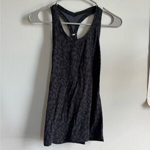 Black Leopard Print Women's Tank Top